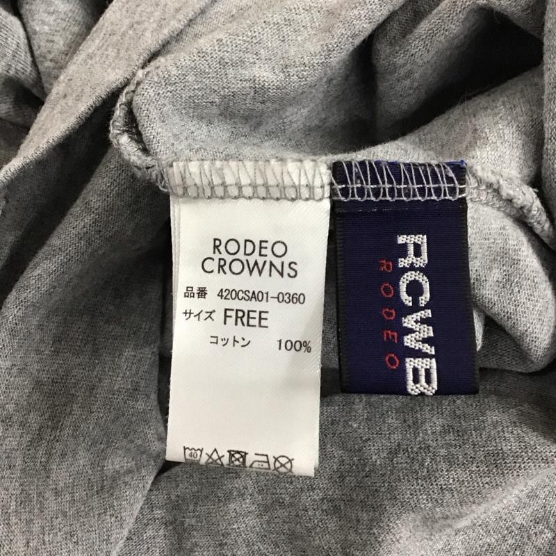 ロデオクラウンズ Rodeo Crowns ワンピース ロングスカート 420CSA01-0360 FILA PEAC カットワンピース FREE ロゴ、文字 灰 / グレー /  レディース USED 古着 中古 10112578