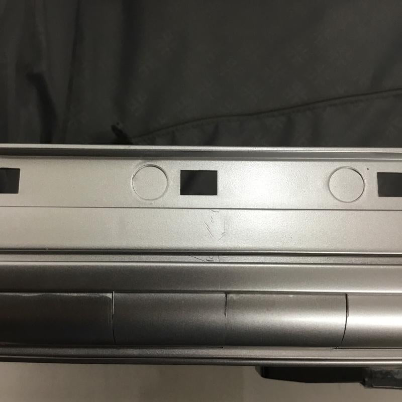 アンドフラット &.FLAT スーツケース、トランク スーツケース、トランク FL14-4-00001 折りたたみ ハードキャリーバッグ キャリーケース 箱有 ロゴ、文字 銀 / シルバー /  メンズ USED 古着 中古 10137518