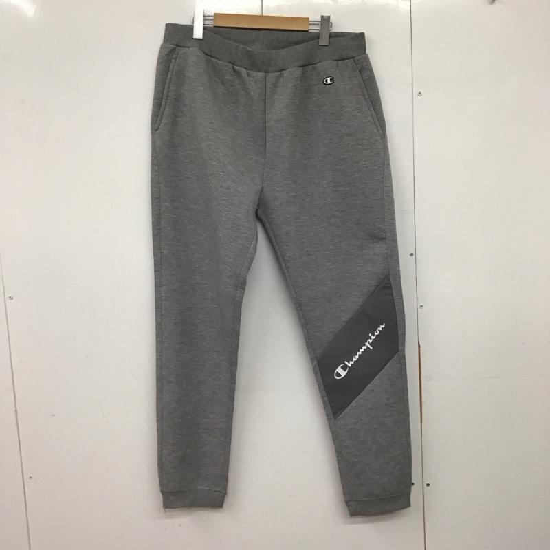 チャンピオン Champion パンツ ワークパンツ、ペインターパンツ c3-cs210 テックウィーブ3LSスウェットパンツ ワイドパンツ XL ロゴ、文字 灰 / グレー /  メンズ USED 古着 中古 10145549