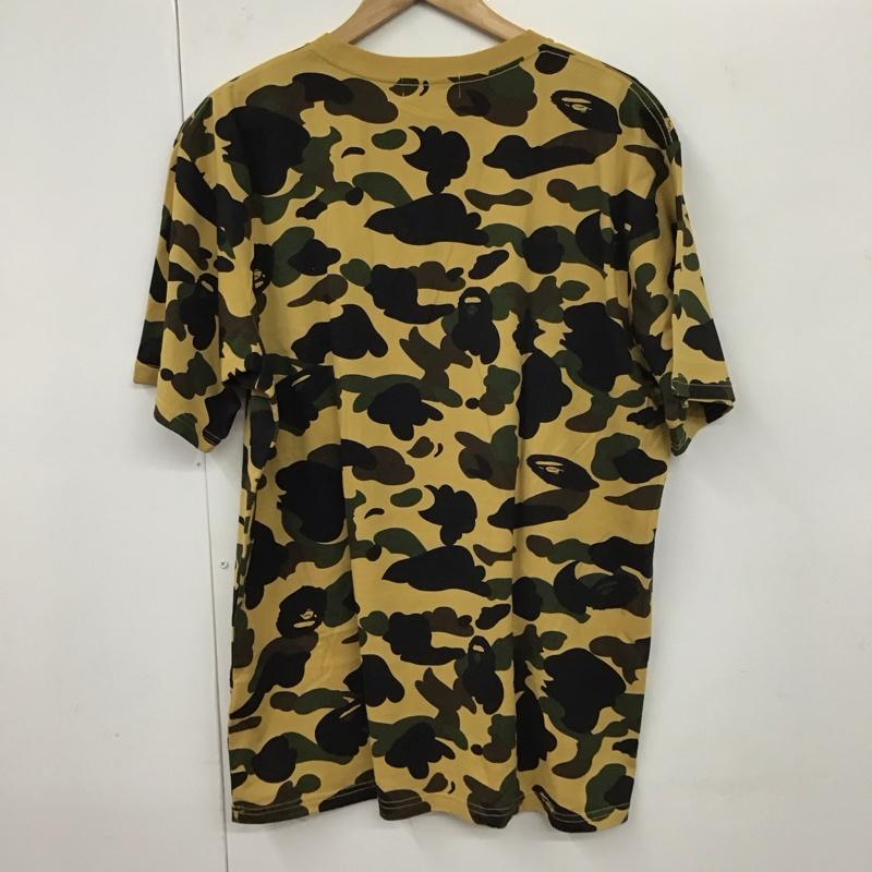 アベイシングエイプ A BATHING APE Tシャツ 半袖 半袖カットソー プリントTシャツ クルーネックカットソー L カモフラージュ柄・迷彩 マルチカラー / マルチカラー /  メンズ USED 古着 中古 10130967