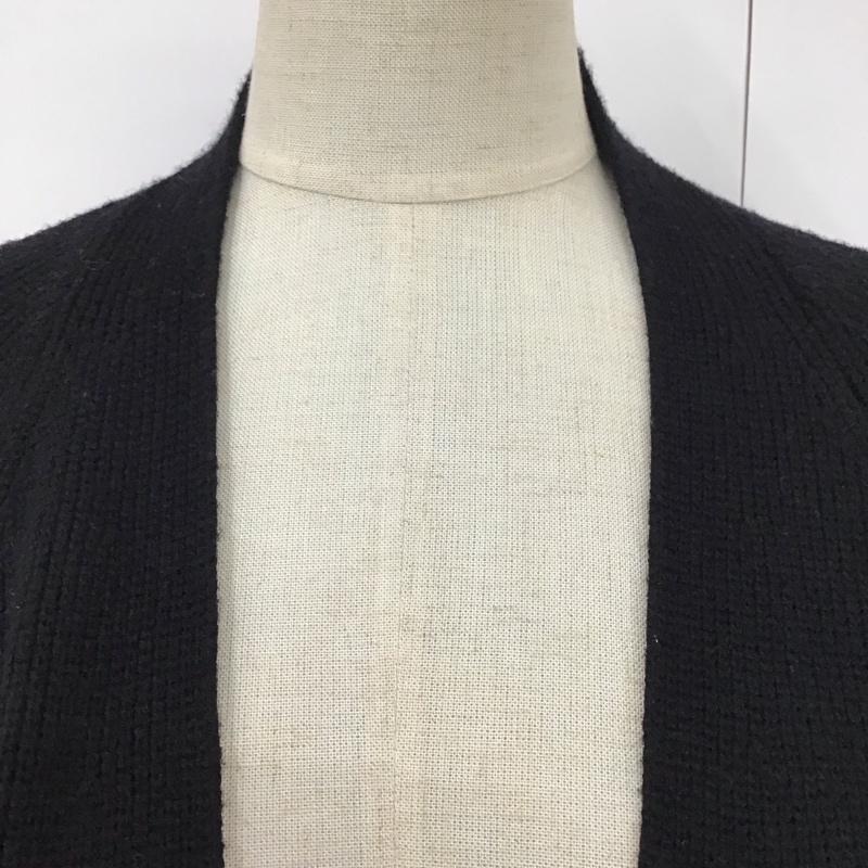 ザラ ZARA カーディガン 長袖 ガウン S 無地 黒 / ブラック /  レディース USED 古着 中古 10118503