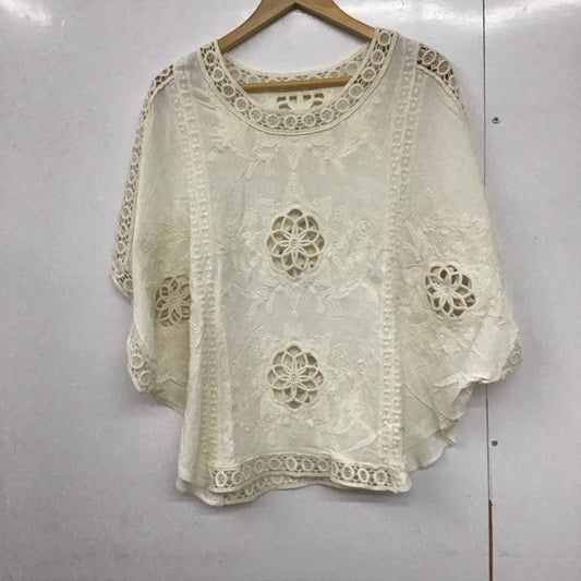 ファーリーレート furryrate カットソー 半袖 ノースリーブカットソー プルオーバー FREE 刺繍 白 / ホワイト /  レディース USED 古着 中古 10142699