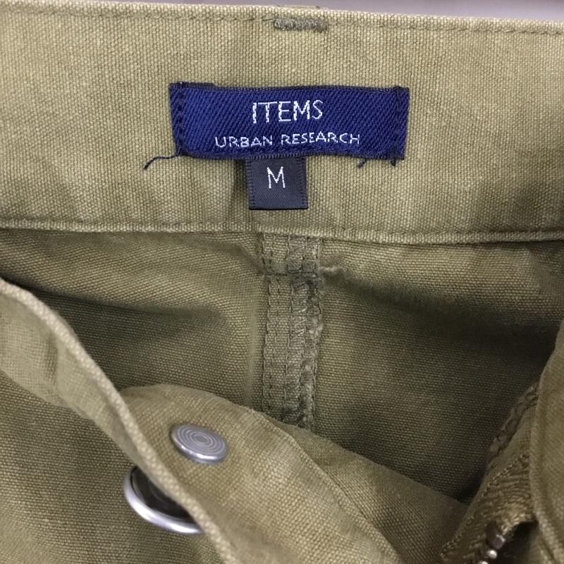 アイテムズ アーバンリサーチ ITEMS URBAN RESEARCH パンツ ワークパンツ、ペインターパンツ it25-14a024 ワイドパンツ ワークパンツ カーゴパンツ M 無地 カーキ / カーキ /  メンズ USED 古着 中古 10120128