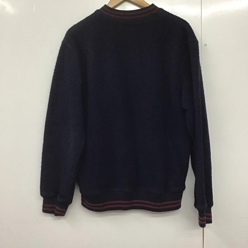 ポロバイラルフローレン Polo by RALPH LAUREN トレーナー 長袖 長袖ボアプルオーバー クルーネック トレーナー 90s usa製 M ロゴ、文字 紺 / ネイビー /  メンズ USED 古着 中古 10143523