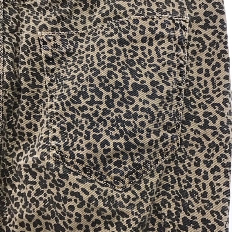 ザラ ZARA スカート ひざ丈スカート デニムスカート タイトスカート センタースリット ストレッチ L 総柄 マルチカラー / マルチカラー /  レディース USED 古着 中古 10147656