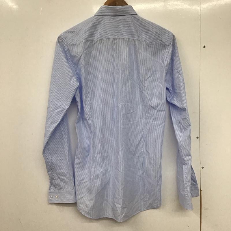 ヒューゴボス HUGO BOSS シャツ、ブラウス 長袖 長袖シャツ ストライプシャツ カラーシャツ ストライプ 白 / ホワイト / X 水色 / ライトブルー /  メンズ USED 古着 中古 10132890