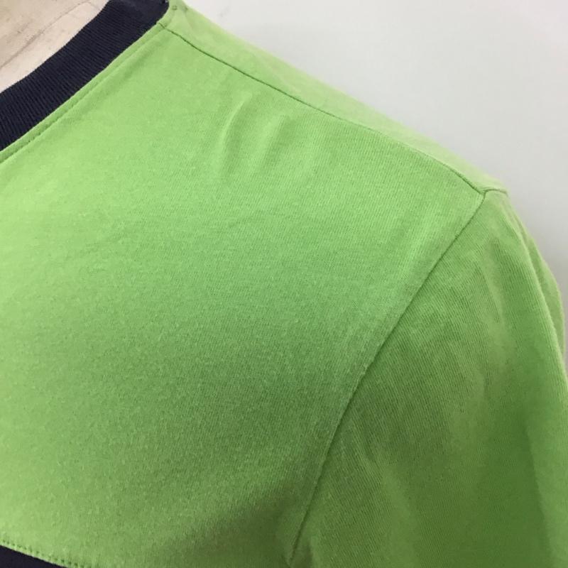 トミーヒルフィガー TOMMY HILFIGER Tシャツ 半袖 クルーネック XS ロゴ、文字 緑 / グリーン /  メンズ USED 古着 中古 10116809