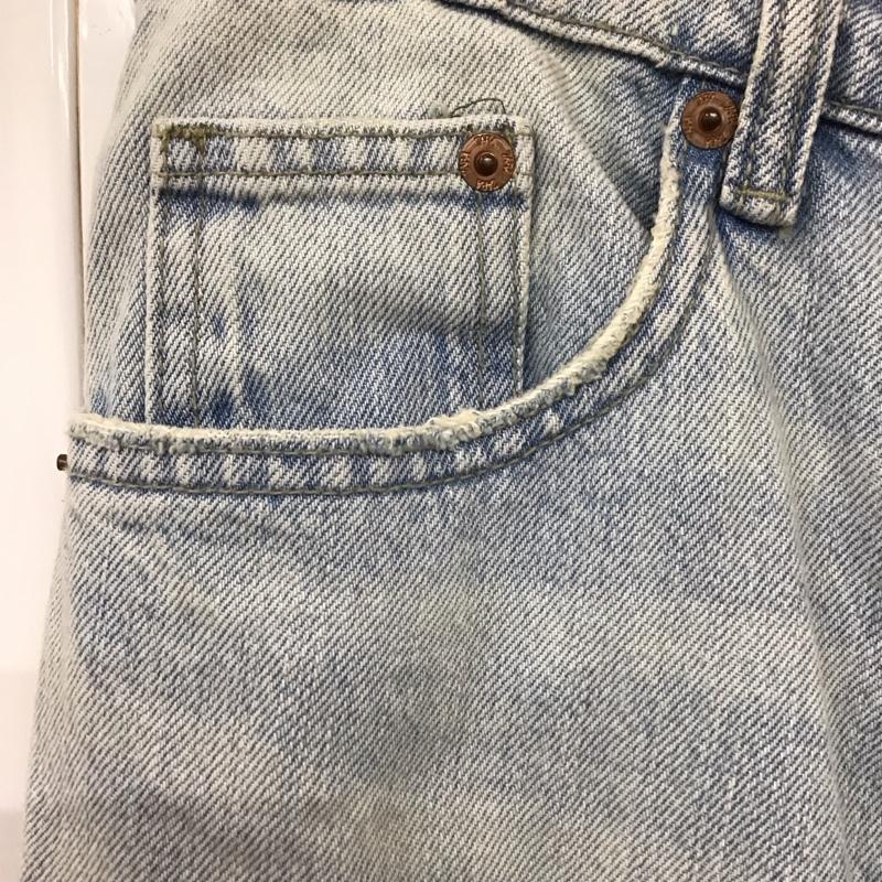 ザラ ZARA パンツ デニム、ジーンズ デニムパンツ ストレートパンツ ワイドパンツ カジュアルパンツ 38 無地 インディゴ / インディゴ /  レディース USED 古着 中古 10116421