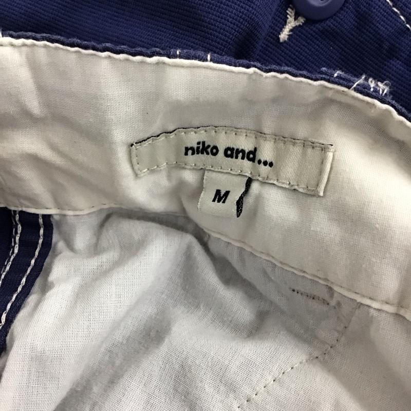 ニコアンド niko and... パンツ ワークパンツ、ペインターパンツ ワイドパンツ カジュアルパンツ ワークパンツ M 無地 紺 / ネイビー /  レディース USED 古着 中古 10122552
