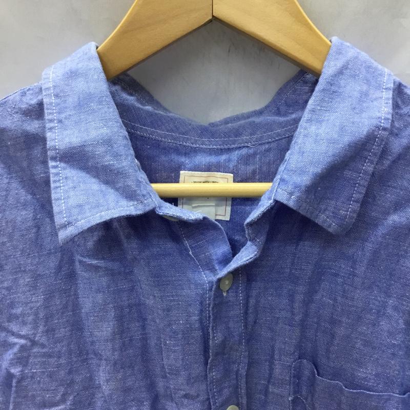 ギャップ GAP シャツ、ブラウス 半袖 XL 無地 青 / ブルー /  メンズ USED 古着 中古 10119304