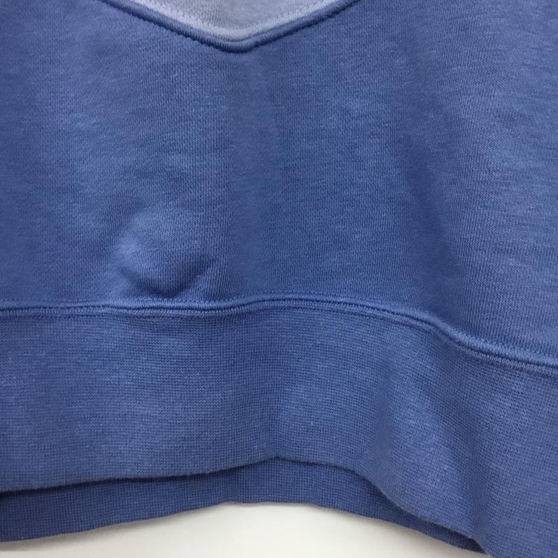 ナイキ NIKE トレーナー 長袖 CN7205-458 ショート丈 スウェット S ロゴ、文字 青 / ブルー / X 水色 / ライトブルー /  レディース USED 古着 中古 10144670