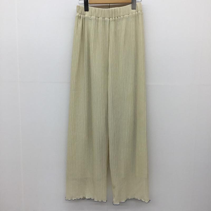 ローリーズファーム LOWRYS FARM パンツ スラックス FREE 無地 黄 / イエロー /  レディース USED 古着 中古 10139684