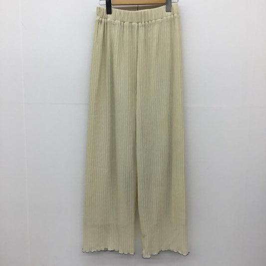 ローリーズファーム LOWRYS FARM パンツ スラックス FREE 無地 黄 / イエロー /  レディース USED 古着 中古 10139684