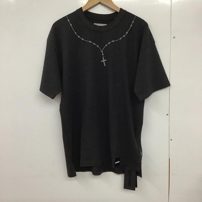ネイバーフッド NEIGHBORHOOD Tシャツ 半袖 231lpnh-csm02 クロスエンブロイダリクルーネック 長袖カットソー S ロゴ、文字 灰 / グレー /  メンズ USED 古着 中古 10132289