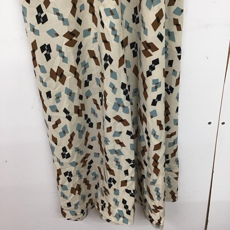 アズールバイマウジー AZUL BY MOUSSY ワンピース ロングスカート 250FAB33-164G MULTI PATTERN HIGH NECK OP レトロ 五分袖 幾何学柄 S 総柄 マルチカラー / マルチカラー /  レディース USED 古着 中古 10146502