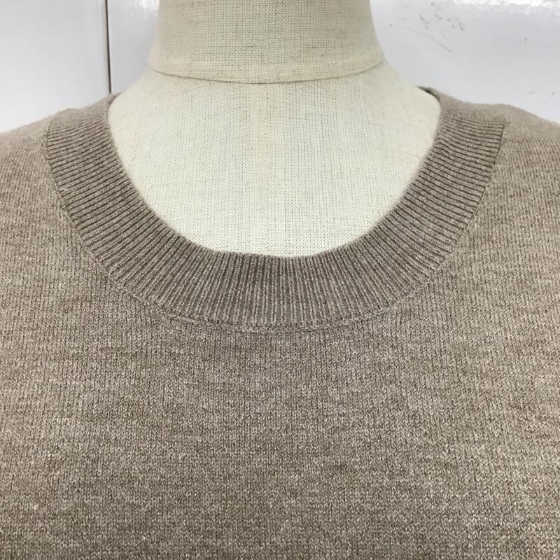 センスオブプレイスバイアーバンリサーチ SENSE OF PLACE by URBAN RESEARCH ワンピース ロングスカート aa34-26b012 マジョリカプリーツドッキングワンピース 長袖ワンピース フレアスカート 無地 ベージュ / ベージュ / X 茶 / ブラウン /  レディース USED 古着 中古 10105958