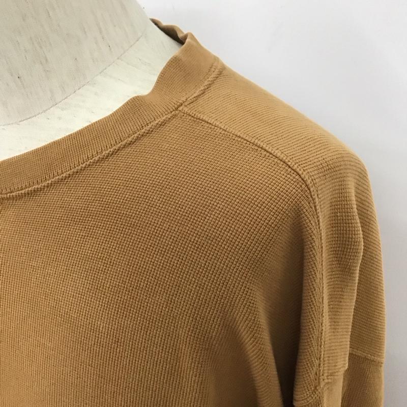 カーハート Carhartt カットソー 長袖 k200brn CottonLongSleeveHenleyShirt 長袖Tシャツ ヘンリーネックカットソー L 無地 茶 / ブラウン /  メンズ USED 古着 中古 10111630