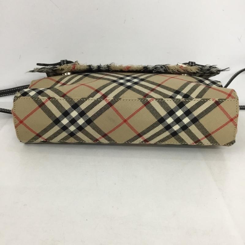 バーバリーブルーレーベル BURBERRY BLUE LABEL ショルダーバッグ ショルダーバッグ ノバチェック フリンジ チェック ベージュ / ベージュ / X 白 / ホワイト / X 黒 / ブラック / X 赤 / レッド /  レディース USED 古着 中古 10144341