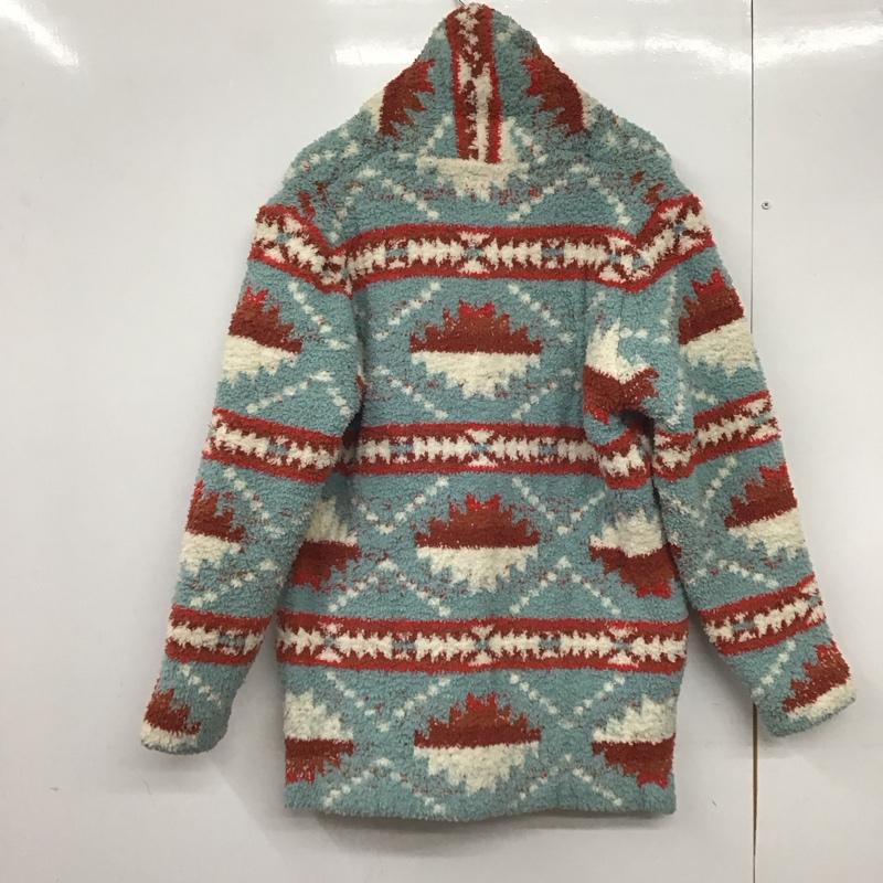 ビラボン BILLABONG カーディガン 長袖 長袖カーディガン コンチョ アウター L 総柄 マルチカラー / マルチカラー /  メンズ USED 古着 中古 10145706