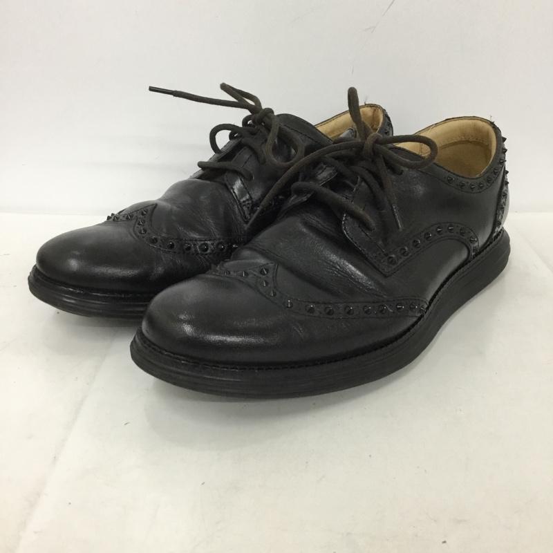 コールハーン COLE HAAN 革靴 革靴 C12648 161 スタッズ ウィングチップ 9M 無地 黒 / ブラック /  メンズ USED 古着 中古 10136385