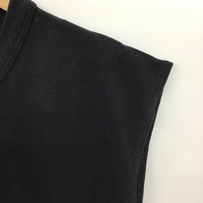 チャンピオン Champion タンクトップ タンクトップ タンクトップ ノースリーブカットソー クルーネック L ロゴ、文字 黒 / ブラック /  メンズ USED 古着 中古 10149938