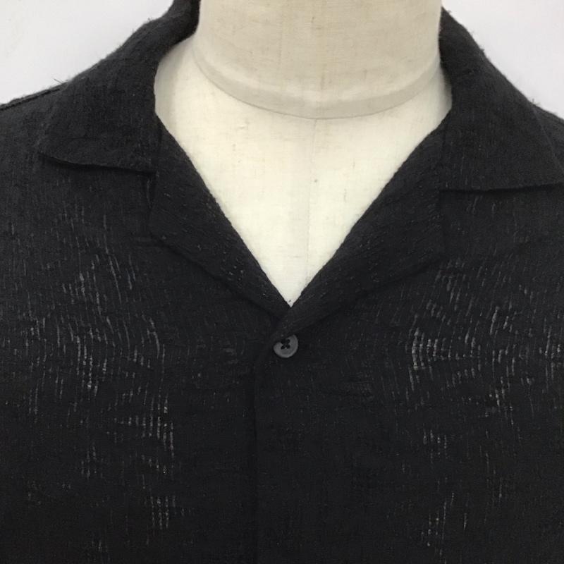 ザラ ZARA シャツ、ブラウス 半袖 半袖シャツ 無地シャツ カラーシャツ S  黒 / ブラック /  メンズ USED 古着 中古 10126660