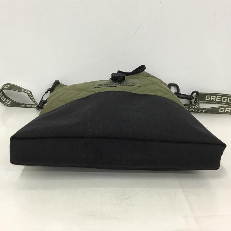 グレゴリー GREGORY ショルダーバッグ ショルダーバッグ キルティング FREAKS STORE 別注 ロゴシンチショルダーバッグ 巾着バッグ ロゴ、文字 カーキ / カーキ / X 黒 / ブラック /  レディース USED 古着 中古 10142190