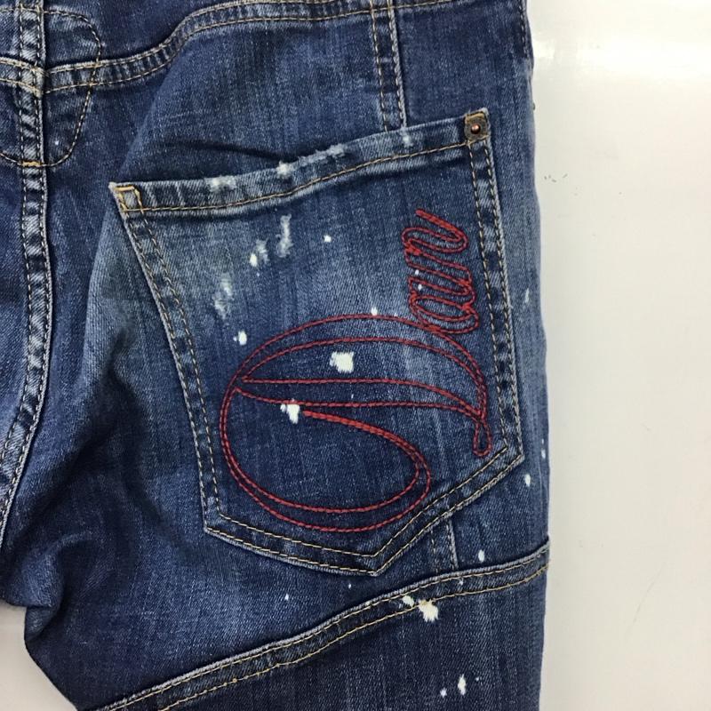 ディースクエアード2 DSQUARED2 パンツ デニム、ジーンズ TIDY BIKER JEAN 44 ストレッチ ダメージ加工 青 / ブルー /  メンズ USED 古着 中古 10146533