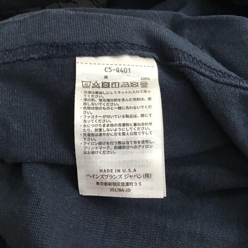 チャンピオン Champion カットソー 長袖 c5-q401 YALEUNIVERSITY 長袖カットソー クルーネック XL プリント 紺 / ネイビー /  メンズ USED 古着 中古 10132713