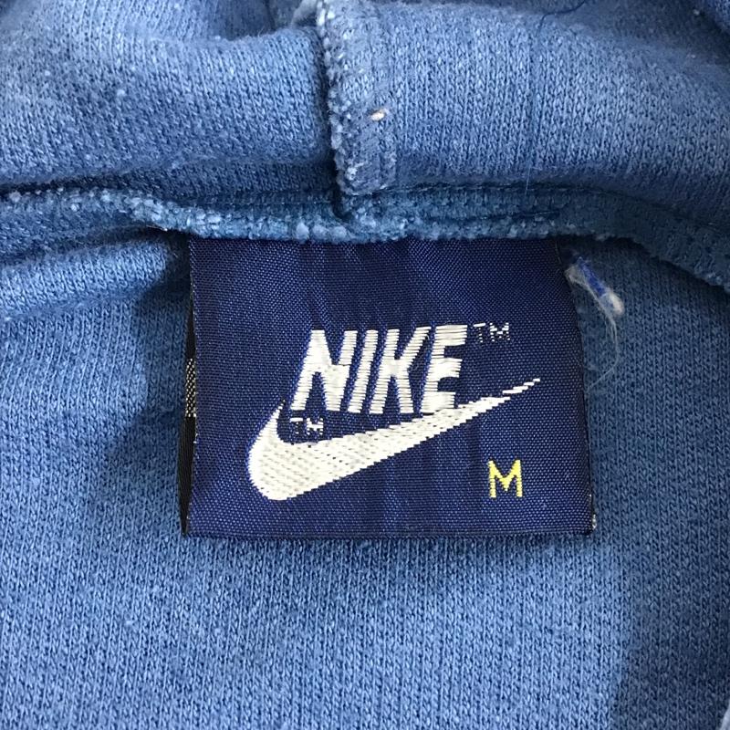 ナイキ NIKE ベスト ベスト ジップアップベスト フード付きベスト スポーツウェア 古着 M ロゴ、文字 水色 / ライトブルー /  メンズ USED 古着 中古 10105598