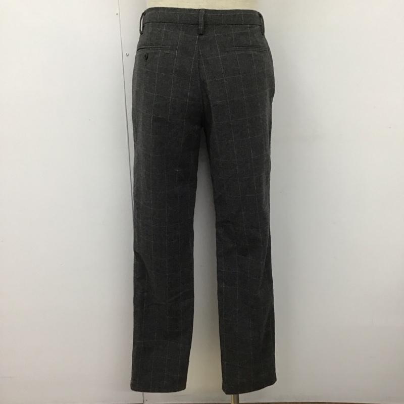 シップスジェネラルサプライ SHIPS GENERAL SUPPLY パンツ スラックス スラックス ワイドパンツ カジュアルパンツ ストレートパンツ チェックパンツ M チェック 灰 / グレー /  メンズ USED 古着 中古 10107259
