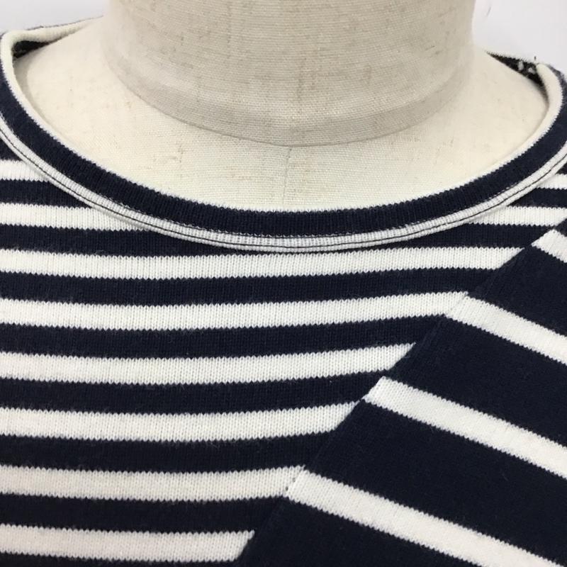 フラボア FRAPBOIS カットソー 長袖 長袖カットソー クルーネックカットソー ロングスリーブカットソー 1 ボーダー柄 紺 / ネイビー /  メンズ USED 古着 中古 10123968