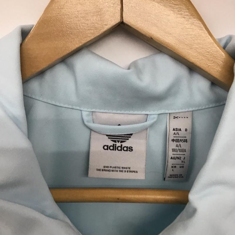 アディダス adidas ジャケット、上着 ジャケット、ブレザー hk2918 ジップアップジャケット アウター XL 無地 水色 / ライトブルー /  メンズ USED 古着 中古 10143149