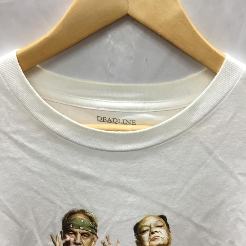 デッドライン DEADLINE Tシャツ 半袖 M プリント 白 / ホワイト /  メンズ USED 古着 中古 10109711