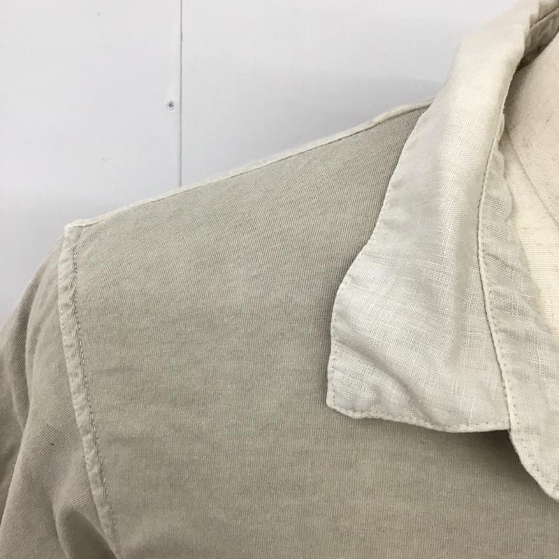 エムエイチエル MHL. ポロシャツ 半袖 半袖ポロシャツ カラーシャツ 半袖カットソー M 無地 ベージュ / ベージュ /  メンズ USED 古着 中古 10114697