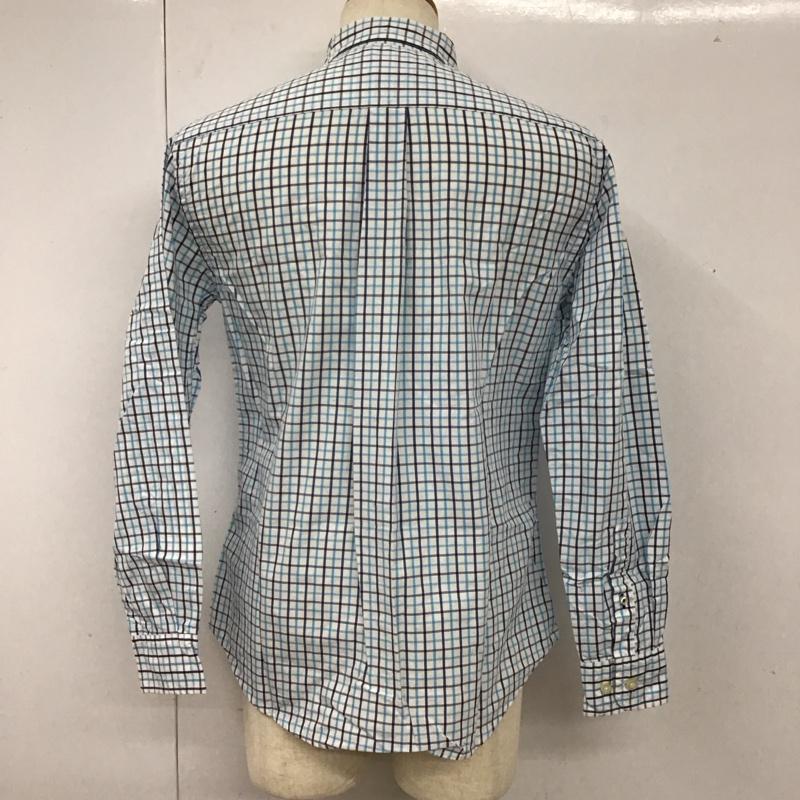 トミーヒルフィガー TOMMY HILFIGER シャツ、ブラウス 長袖 ボタンダウン 胸ポケット チェック M ワンポイント 白 / ホワイト / X 青 / ブルー / X 紺 / ネイビー /  メンズ USED 古着 中古 10112920