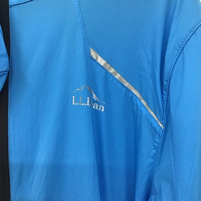 エルエルビーン L.L.Bean ジャケット、上着 ジャンパー、ブルゾン ジップアップジャケット ナイロンジャケット アウター M ロゴ、文字 青 / ブルー /  メンズ USED 古着 中古 10131616