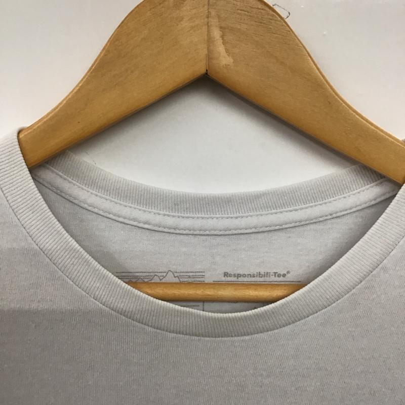 パタゴニア patagonia Tシャツ 半袖 38504sp20 バックプリントTシャツ 半袖カットソー M ロゴ、文字 白 / ホワイト /  メンズ USED 古着 中古 10150386