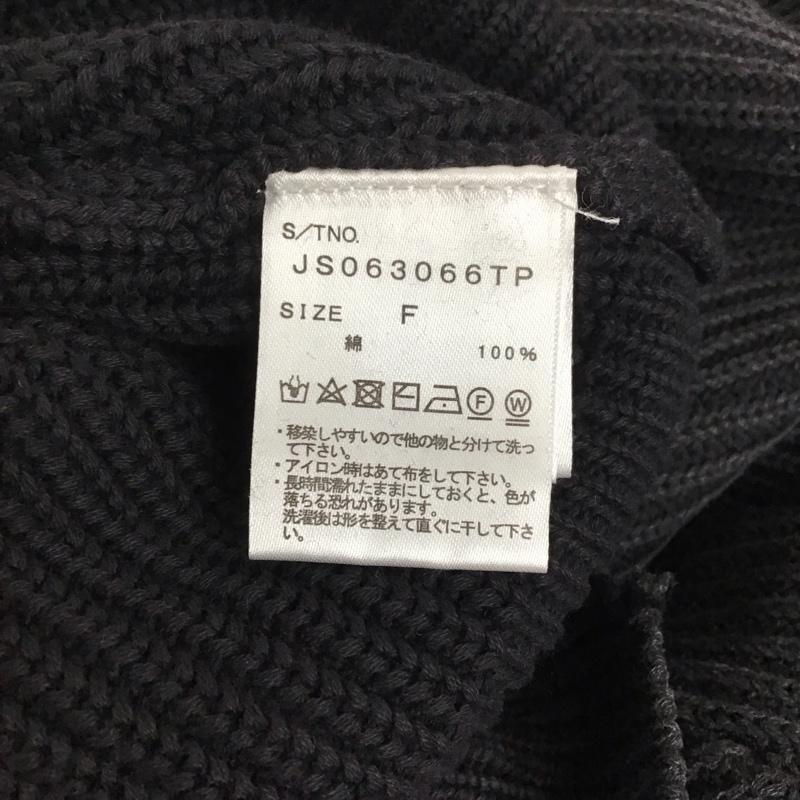 ジーナシス JEANASIS ニット、セーター 長袖 FREE 無地 黒 / ブラック /  レディース USED 古着 中古 10121744