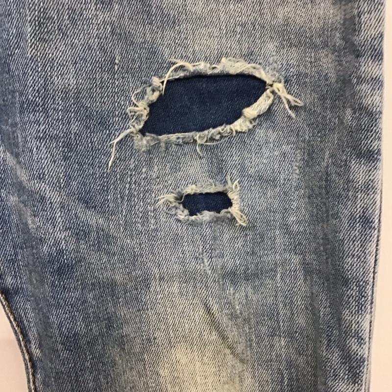ザラメン ZARA MAN パンツ デニム、ジーンズ デニムパンツ スリムパンツ カジュアルパンツ ストレッチパンツ 38 無地 インディゴ / インディゴ /  メンズ USED 古着 中古 10129276