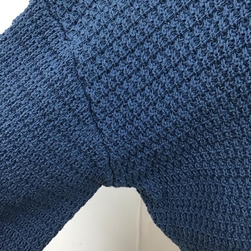 ザラ ZARA カーディガン 長袖 9598 080 200 クロップドニット ショート丈 タグ付き S 無地 青 / ブルー /  レディース USED 古着 中古 10116683