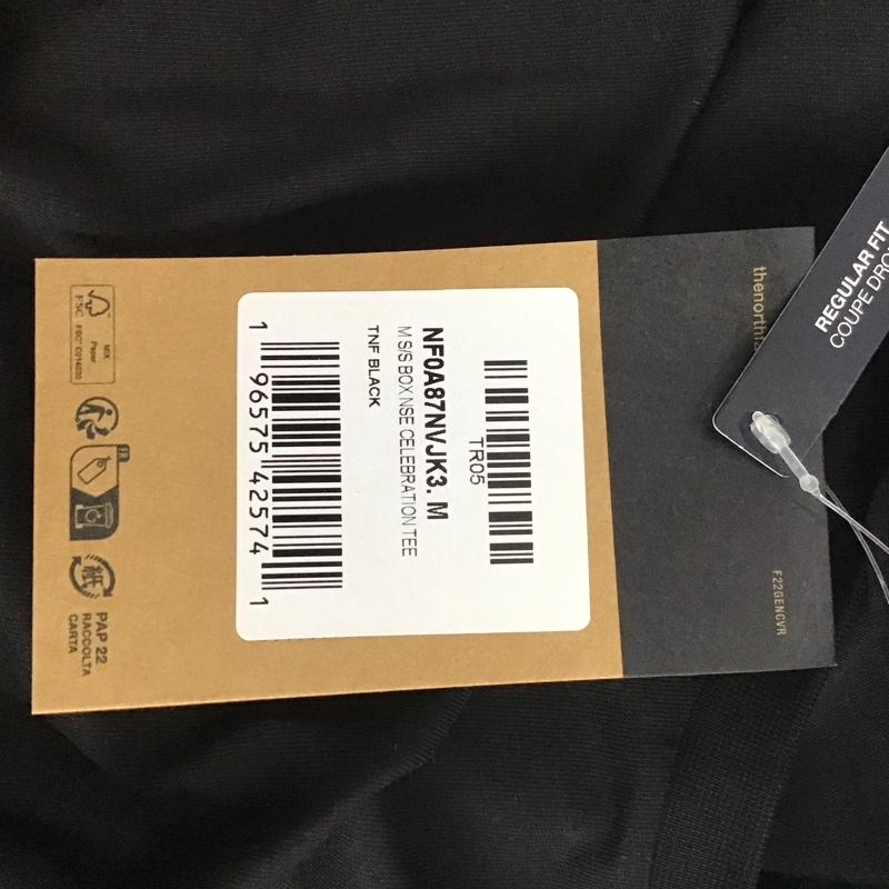ザノースフェイス THE NORTH FACE Tシャツ 半袖 NF0A87NVJK3 Redbox Celebration Tee M ロゴ、文字 X プリント 黒 / ブラック /  メンズ USED 古着 中古 10132481