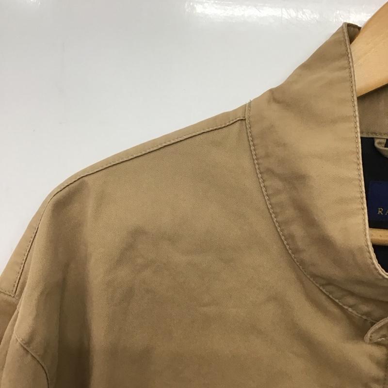 ポロラルフローレン POLO RALPH LAUREN ジャケット、上着 ジャケット、ブレザー ジップアップジャケット アウター スタンドカラージャケット L ロゴ、文字 ベージュ / ベージュ /  メンズ USED 古着 中古 10146446