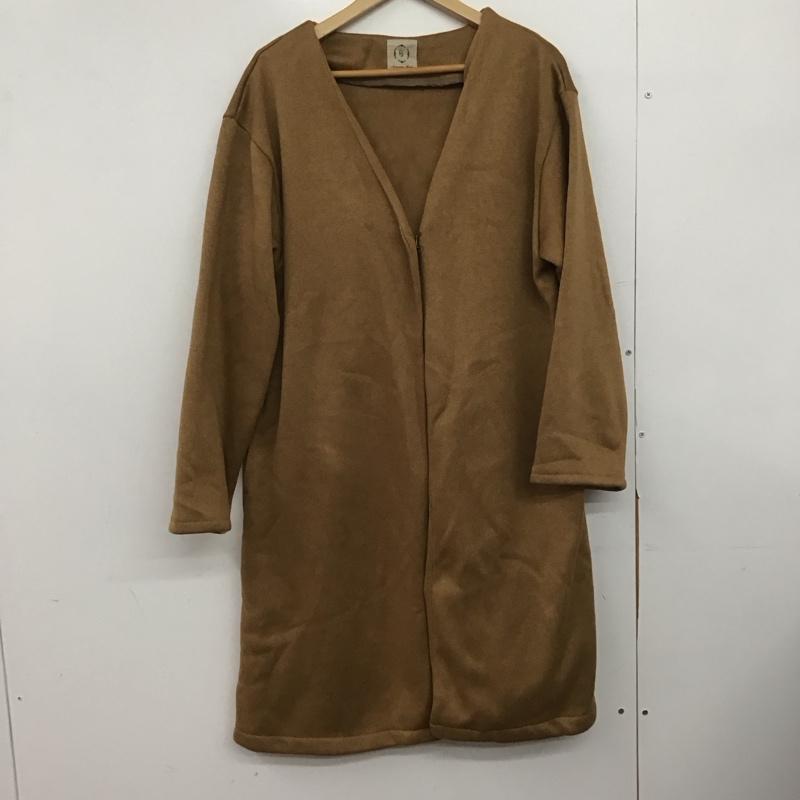 サマンサモスモス Samansa Mos2 ジャケット、上着 ジャンパー、ブルゾン 長袖ロングジャケット アウター ロングカーディガン L 無地 キャメル / キャメル /  レディース USED 古着 中古 10147118