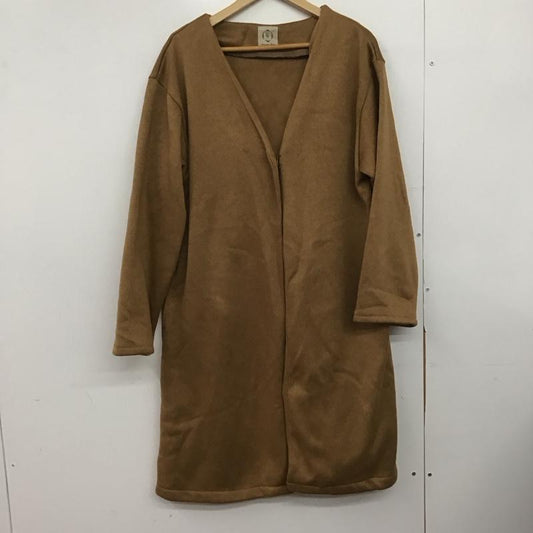 サマンサモスモス Samansa Mos2 ジャケット、上着 ジャンパー、ブルゾン 長袖ロングジャケット アウター ロングカーディガン L 無地 キャメル / キャメル /  レディース USED 古着 中古 10147118