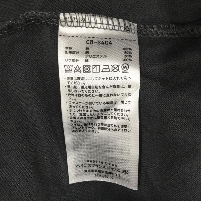 チャンピオン Champion カットソー 長袖 c8-s404 リブ切替ロングスリーブ 長袖Tシャツ 長袖カットソー XL 無地 黒 / ブラック /  メンズ USED 古着 中古 10121776