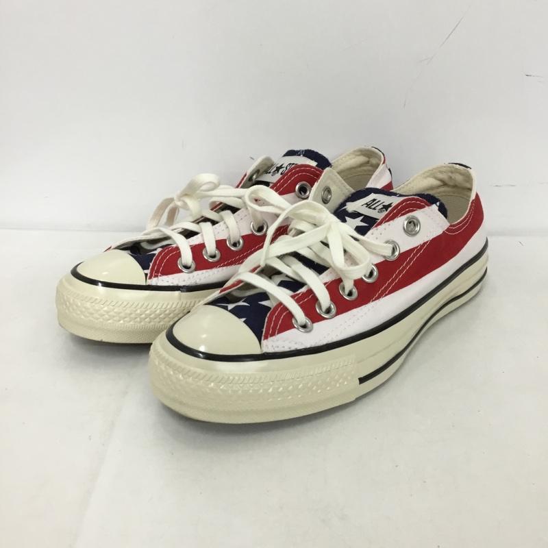 コンバース CONVERSE スニーカー スニーカー 1SD295 星条旗 アメリカ スターズ アンド バーズ 23.5cm 23.5cm ロゴ、文字 マルチカラー / マルチカラー /  レディース USED 古着 中古 10150687