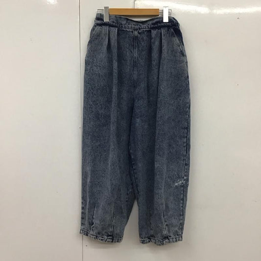 サマンサモスモス Samansa Mos2 パンツ デニム、ジーンズ デニムパンツ ストレートパンツ ワイドパンツ カジュアルパンツ FREE 無地 インディゴ / インディゴ /  レディース USED 古着 中古 10115183