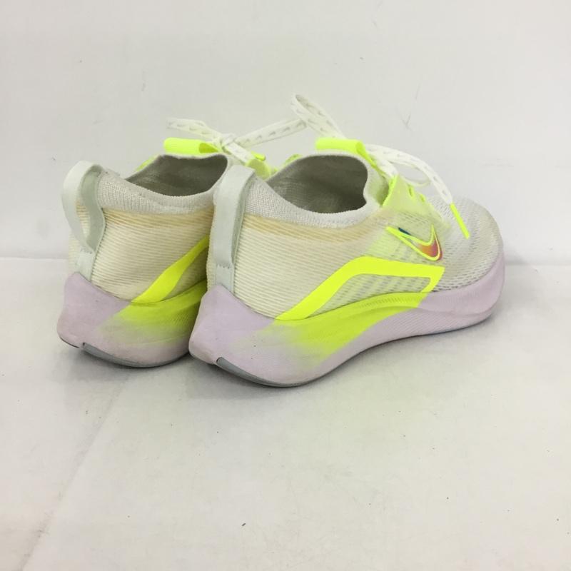 ナイキ NIKE スニーカー スニーカー DN2658-101 W ZOOM FLY 4 Premium 23.5cm 23.5cm ロゴ、文字 白 / ホワイト / X 黄 / イエロー /  レディース USED 古着 中古 10150964