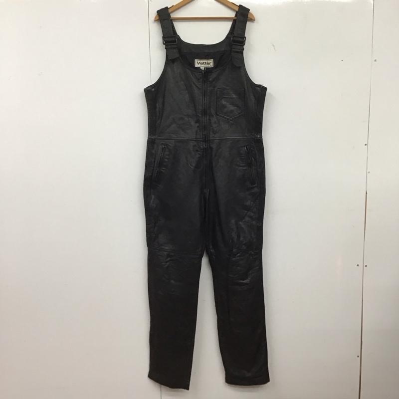 古着 USED サロペット・オーバーオール サロペット、オーバーオール Vetter レザー 40 無地 黒 / ブラック /  メンズ USED 古着 中古 10147171